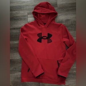 Under Armour Youth Red Hoodie COLDGEAR Sweatshirt YXL